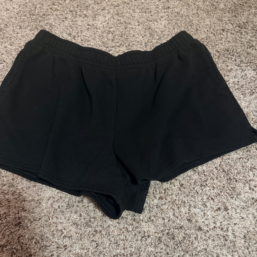 No Boundaries Womens Black Fleece Lounge Shorts XL 16-18 Athletic Gym Shorts